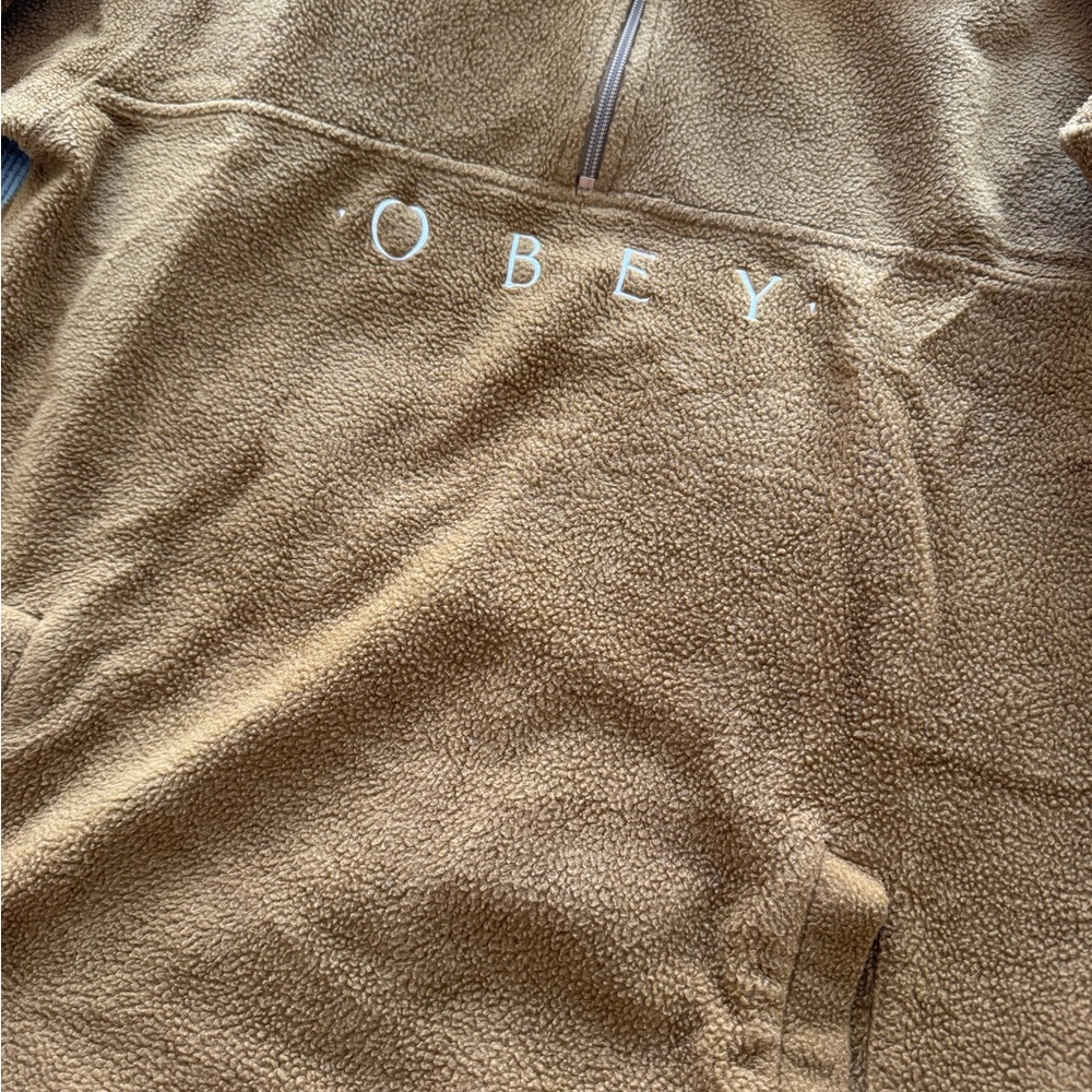 OBEY 3/4 zip sweater - Picture 3 of 6